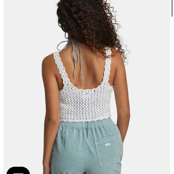 RVCA Railroad Crochet tank. NWT. Size Med - Picture 3 of 7